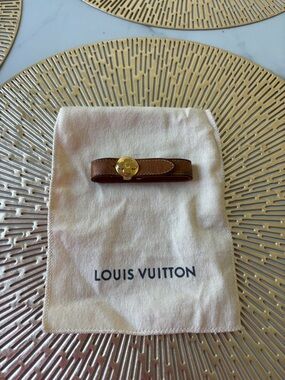 Louis Vuitton Monogram Leather Bracelet